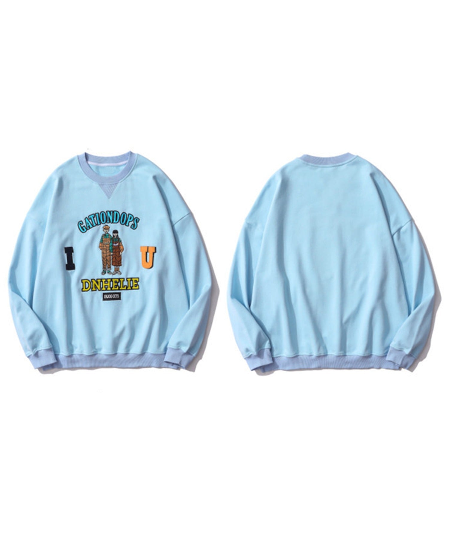 Hook HOOK 【HOOK】Couple Embroidered Trainer/Sweatshirt