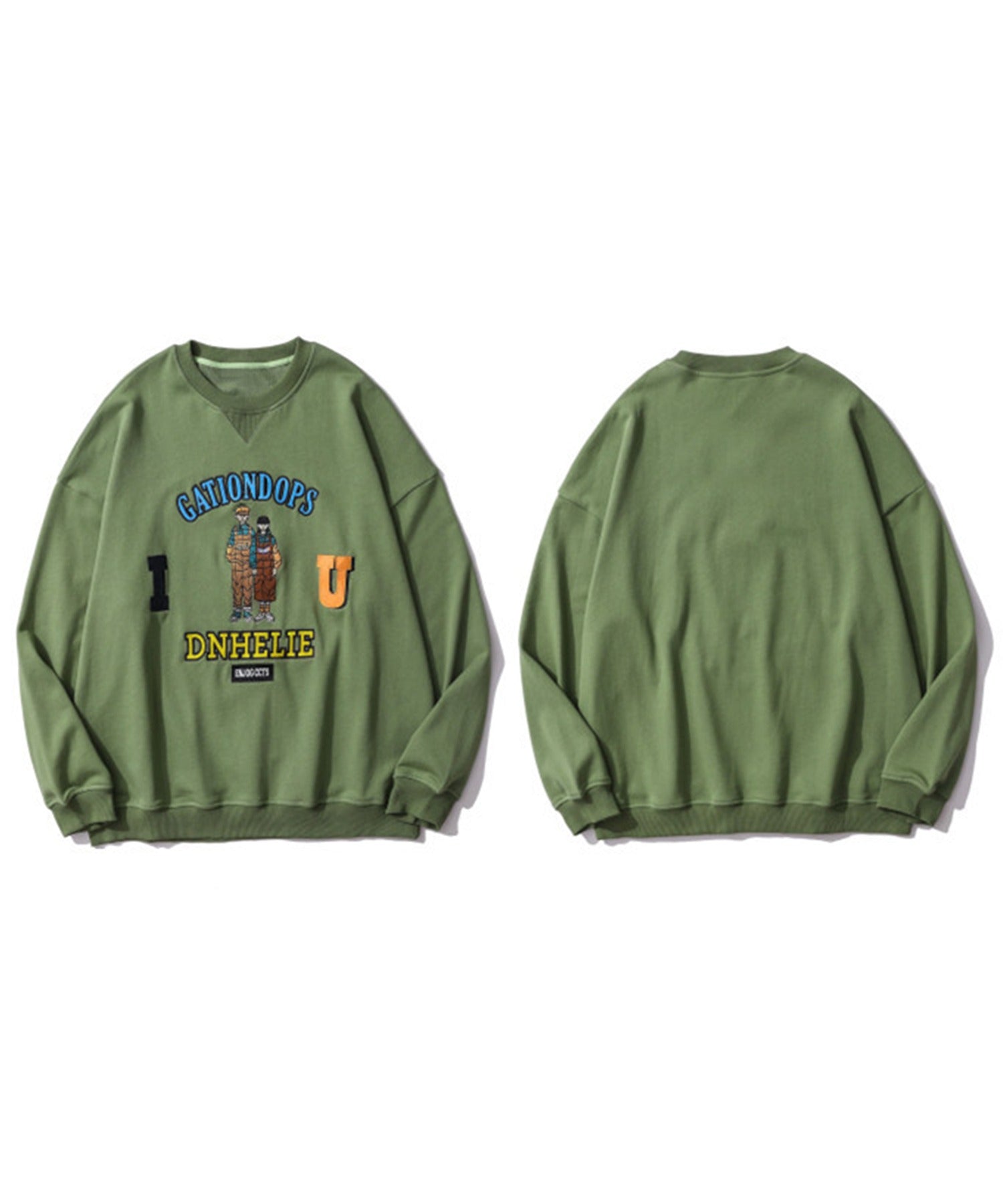 Hook HOOK 【HOOK】Couple Embroidered Trainer/Sweatshirt