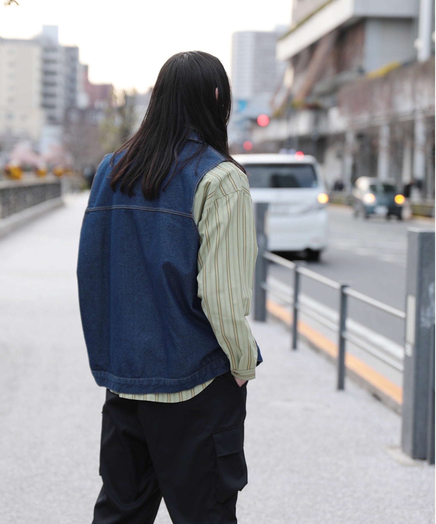 フック HOOK HOOK ーoriginalー 古著風條紋全圖案大襯衫