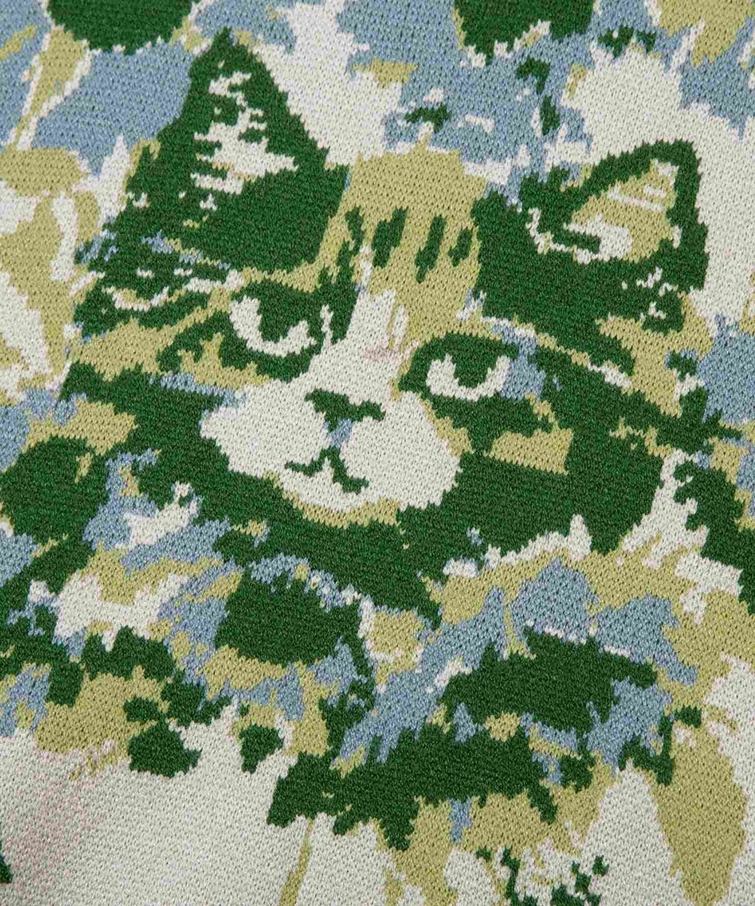 Hook HOOK HOOK -original- Cute cat and sunflower knit vest
