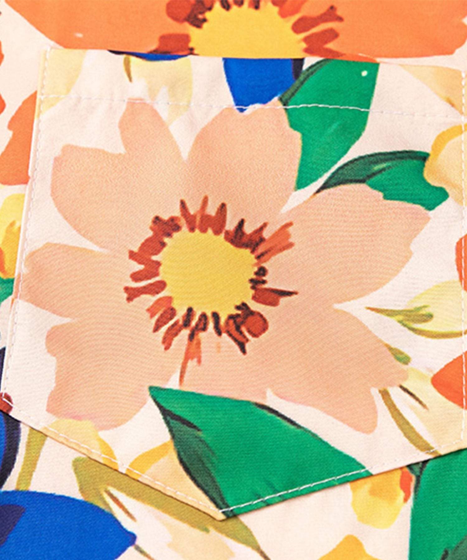 フック HOOK 【HOOK】古着風総柄ビッグアロハシャツ