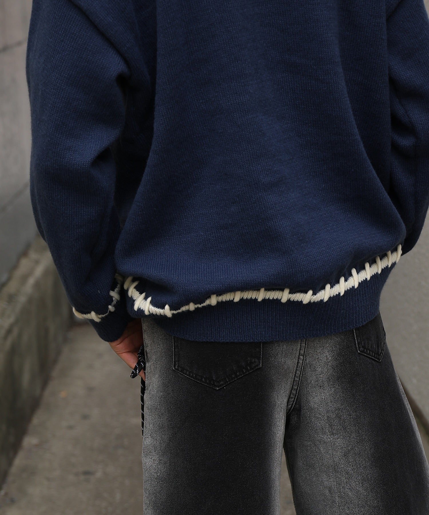 フック HOOK HOOK -original- ハートジャカードニットプルオーバー （ブルー） ブルー