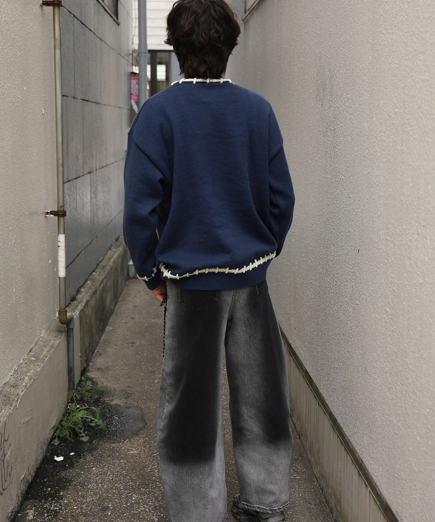 フック HOOK HOOK -original- ハートジャカードニットプルオーバー （ブルー） ブルー