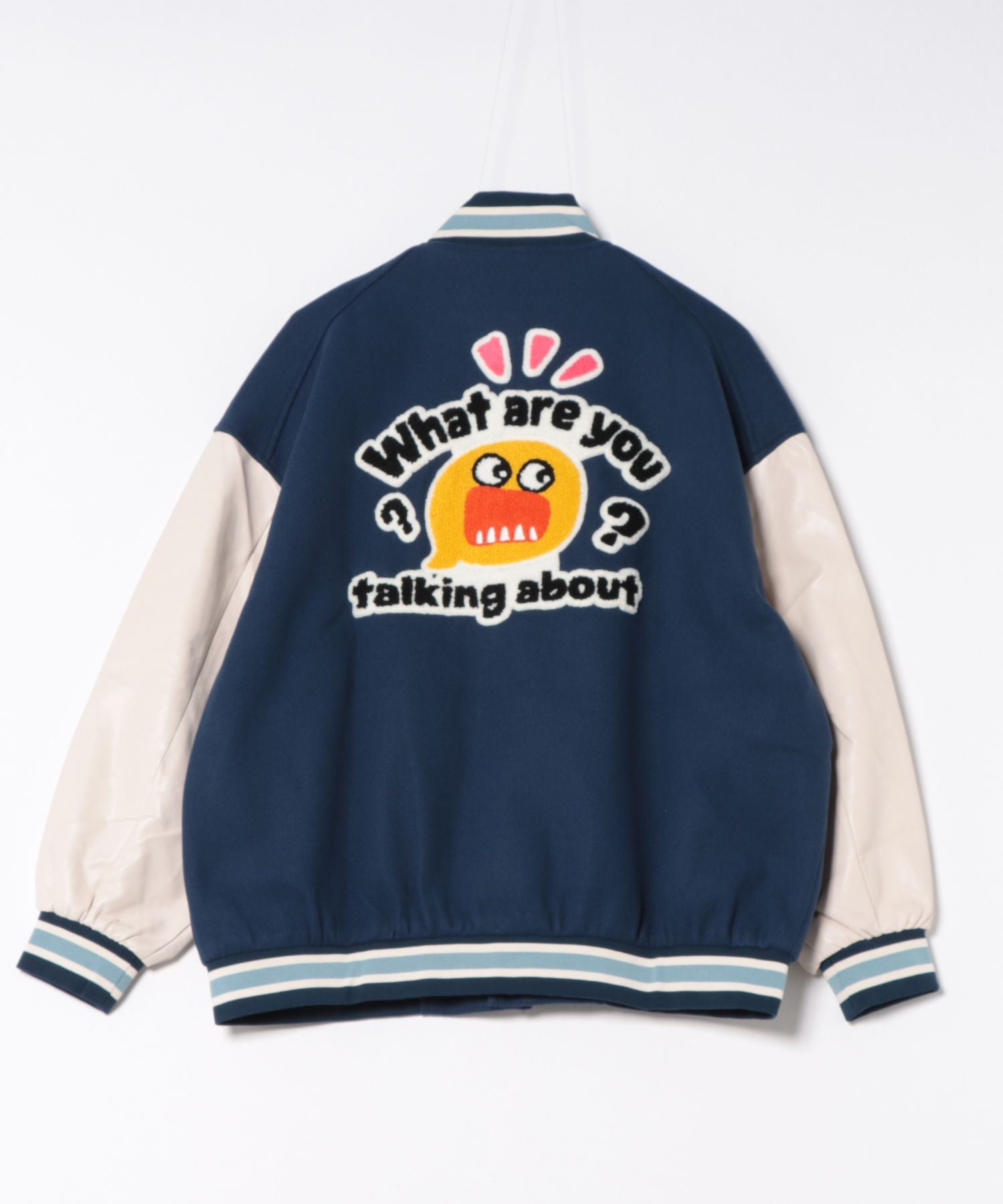 フック HOOK HOOK -original- サガラ刺繍ワッペンスタジャン （ブルー系その他） ブルー系その他