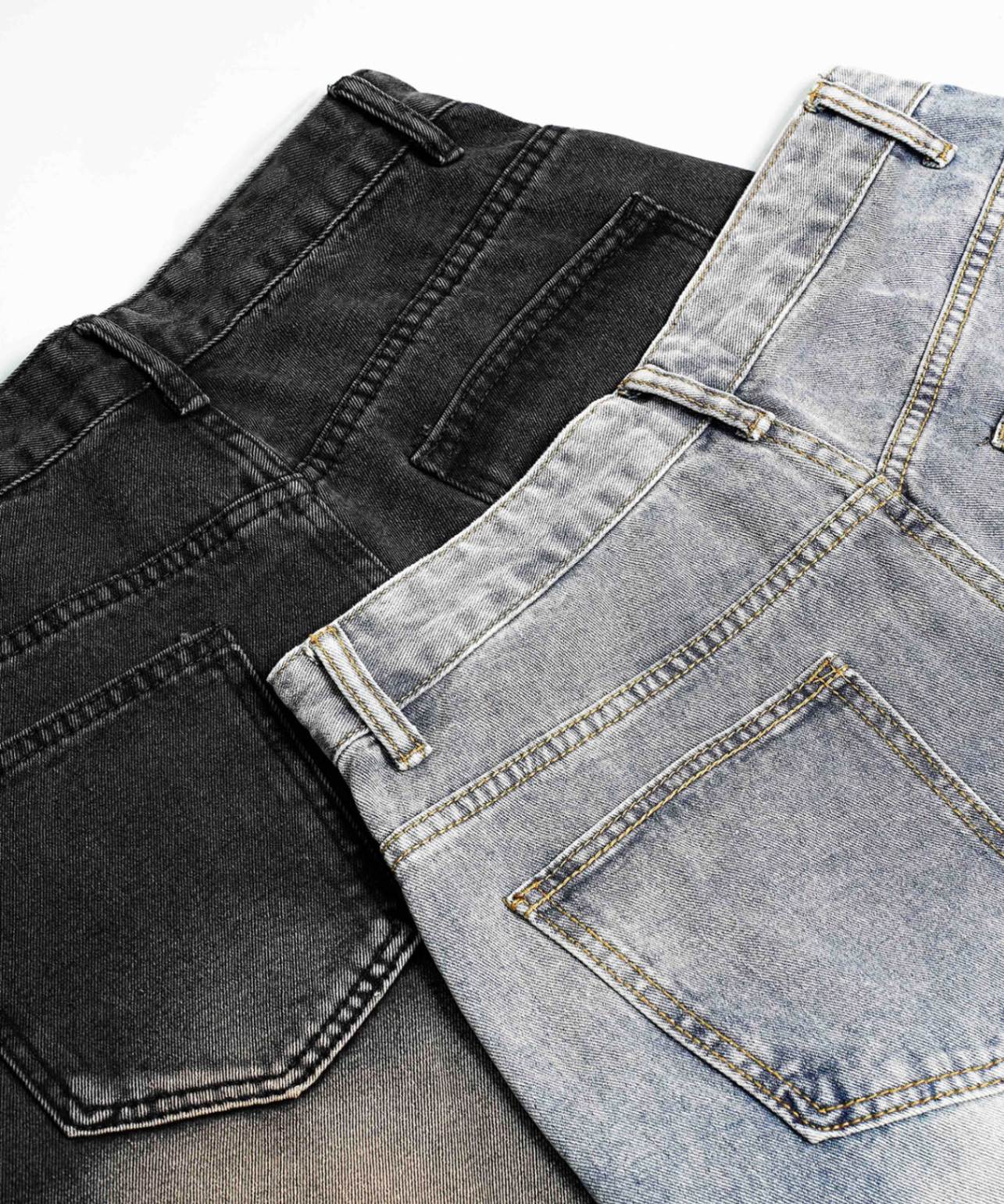フック HOOK HOOK -select- ワイドデニムカーゴパンツ （ブルー） ブルー