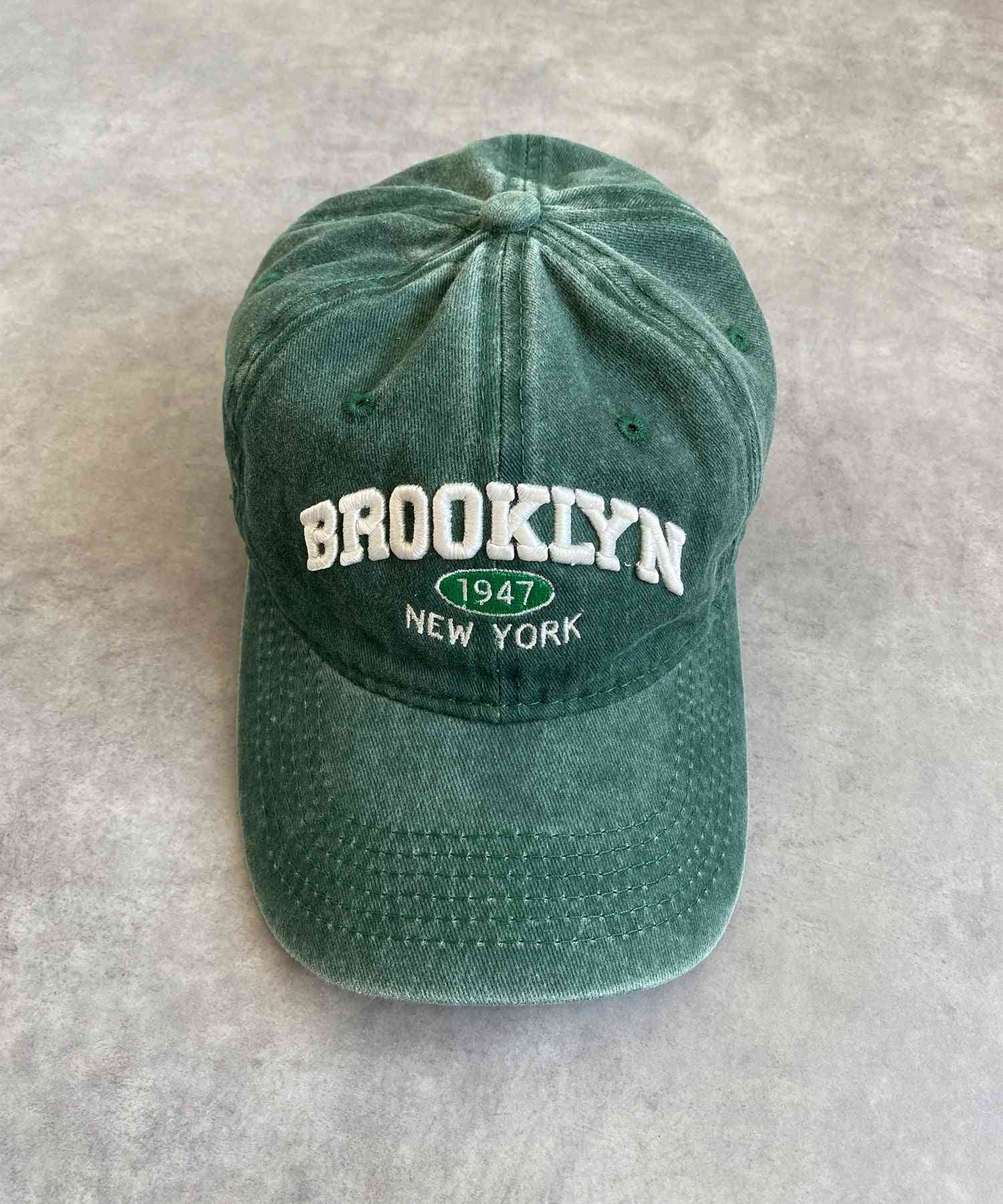 フック HOOK HOOK -original-/BROOKLYNアメカジ立体刺繍ウォッシュコットンキャップ