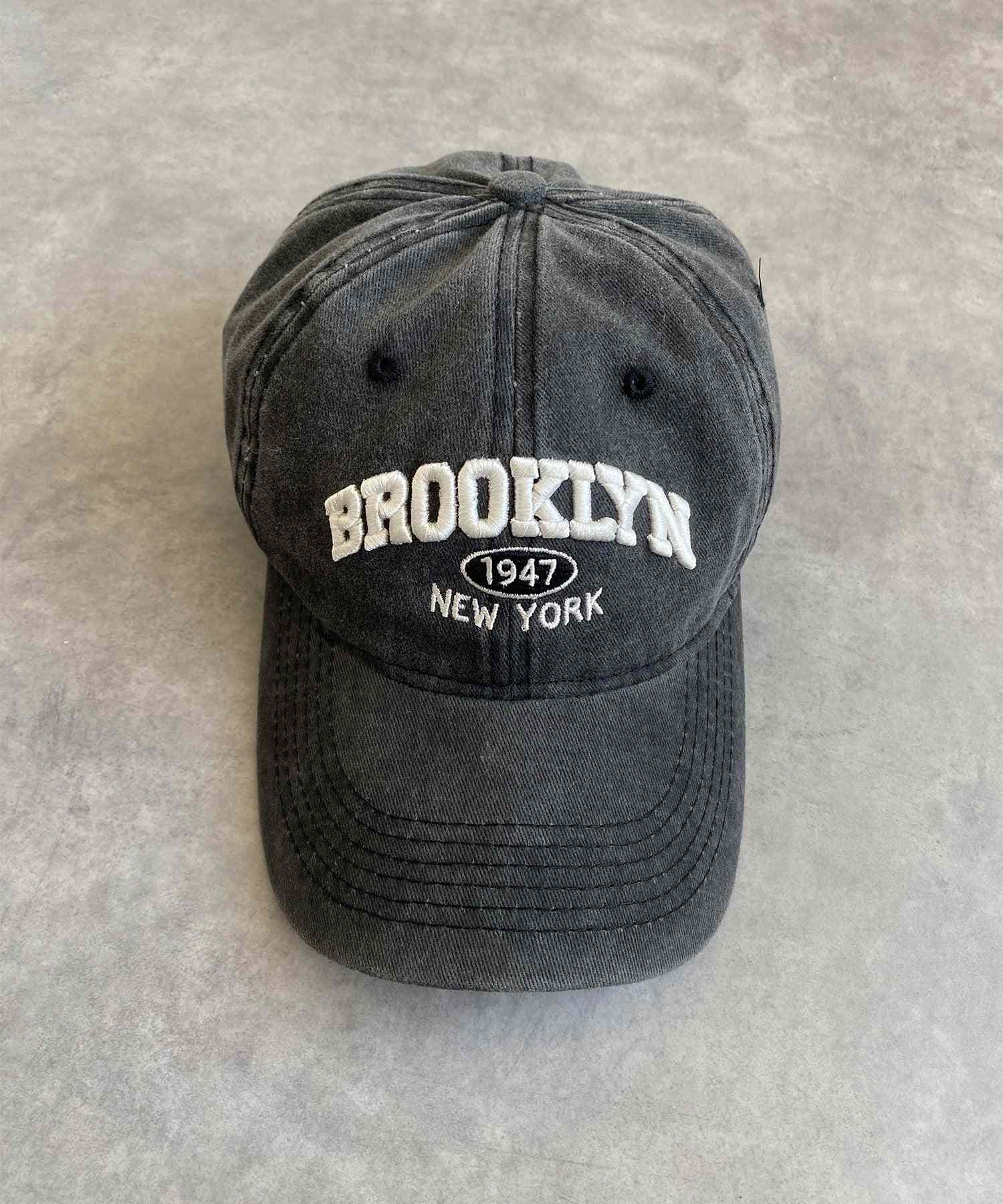 フック HOOK HOOK -original-/BROOKLYNアメカジ立体刺繍ウォッシュコットンキャップ