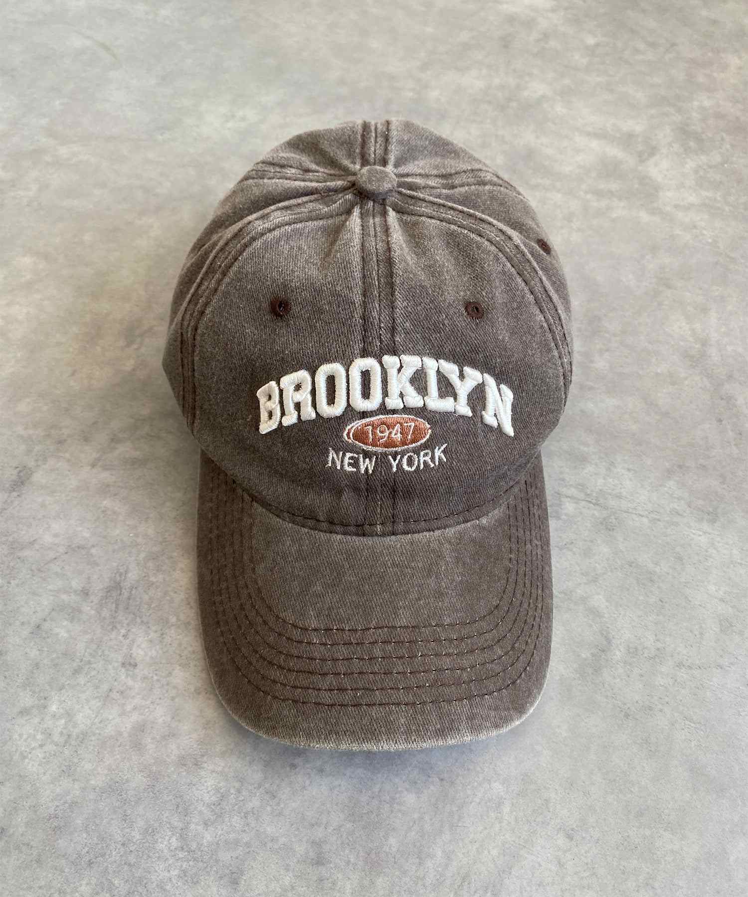 フック HOOK HOOK -original-/BROOKLYNアメカジ立体刺繍ウォッシュコットンキャップ