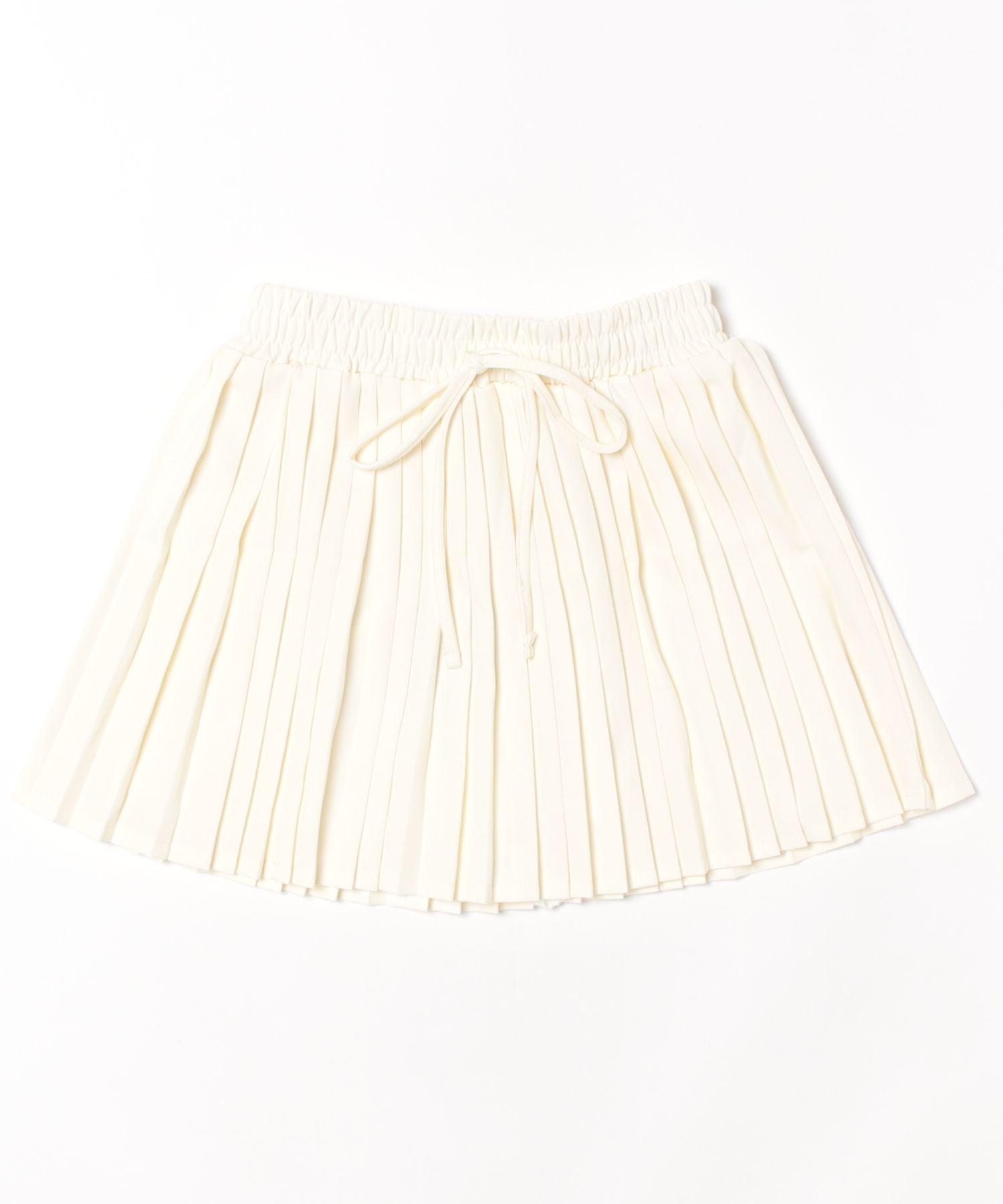 フック HOOK 【HOOK】for girls ウエストリボンプリーツスカート （ベージュ） ベージュ