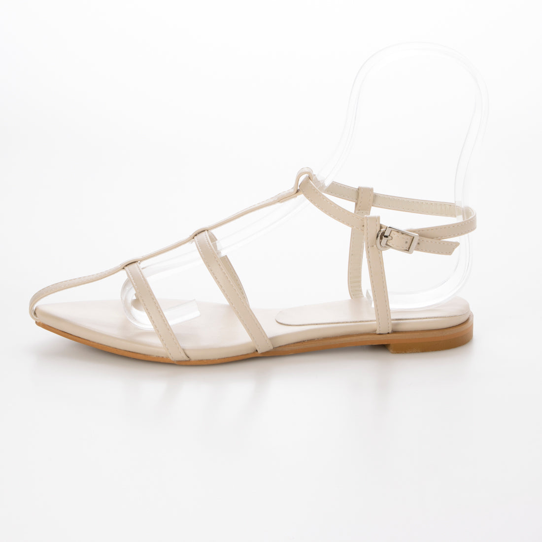 トーナル TONAL ポインテッドトゥクロスサンダル