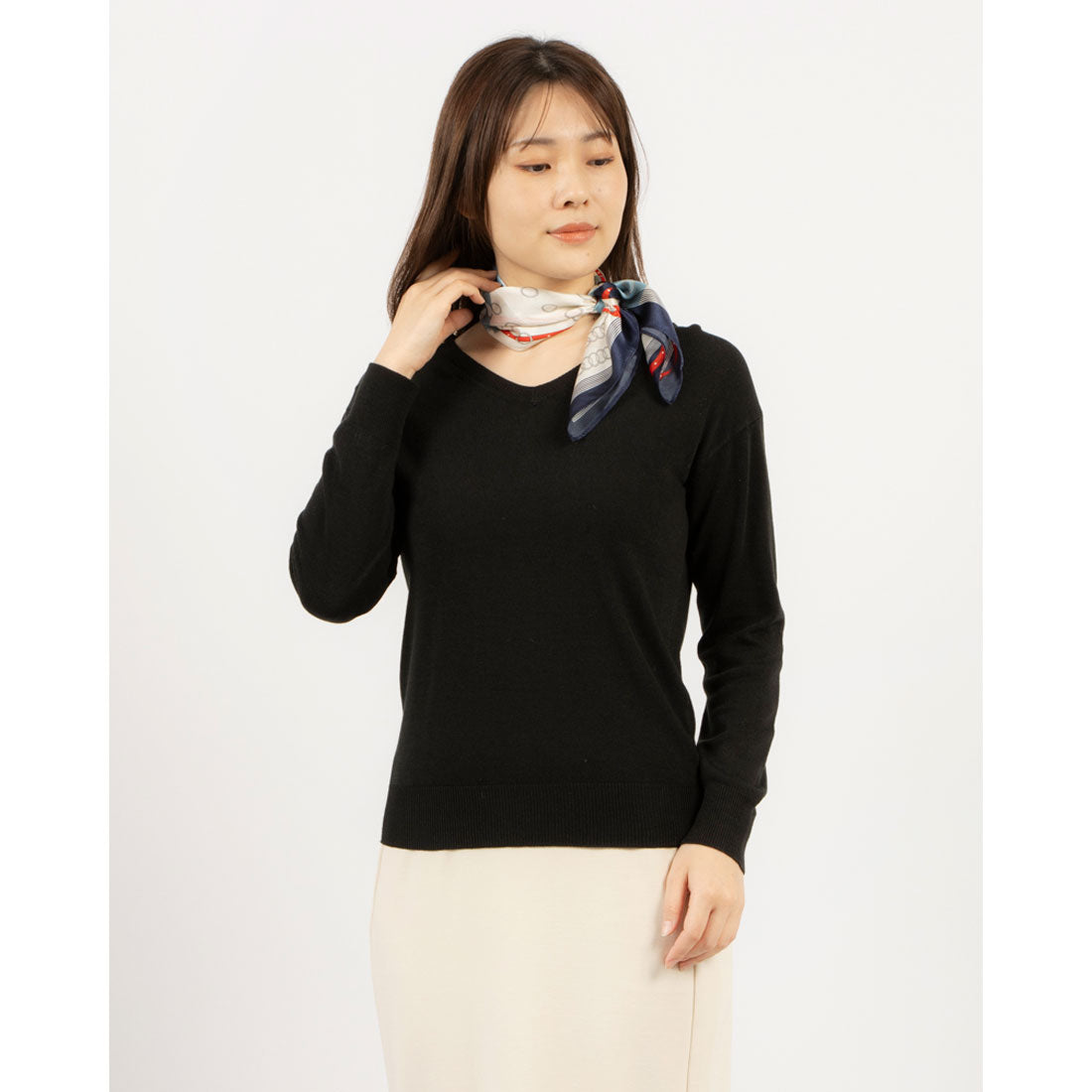 トーナル TONAL マルチドットシルクスカーフ