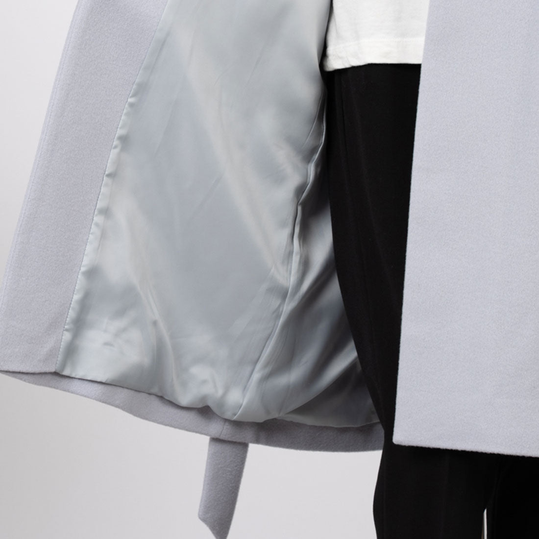 トーナル TONAL ビーバーノーカラーガウンコート