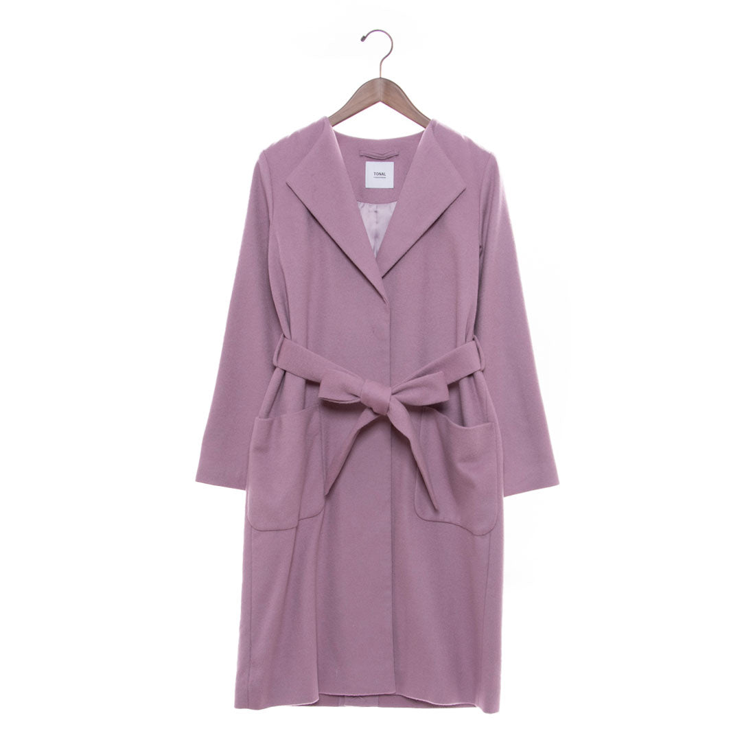 トーナル TONAL ビーバーノーカラーガウンコート