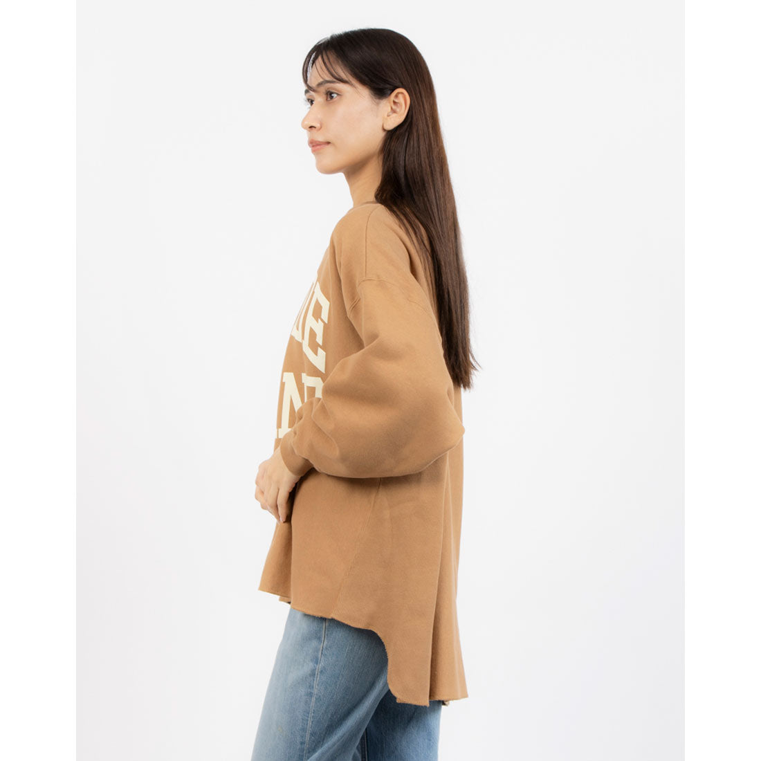 トーナル TONAL【81BRANCA】RHODEISLANDロゴスウェットカットソー ブラウン