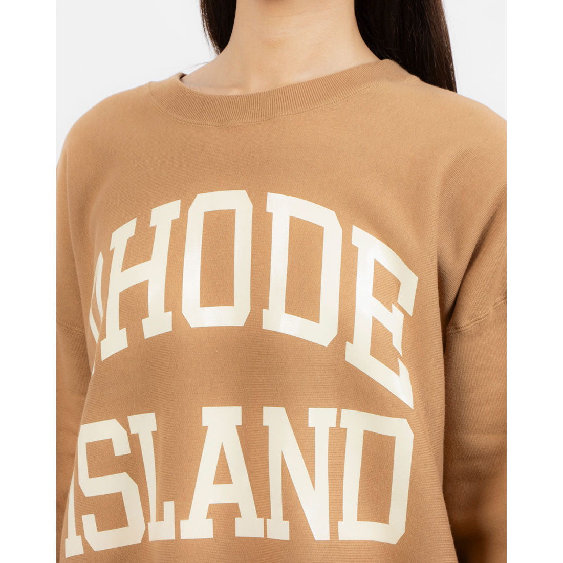 トーナル TONAL【81BRANCA】RHODEISLANDロゴスウェットカットソー ブラウン