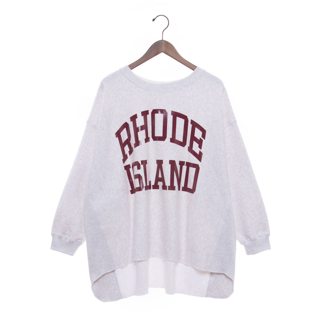 トーナル TONAL【81BRANCA】RHODEISLANDロゴスウェットカットソー オフホワイト