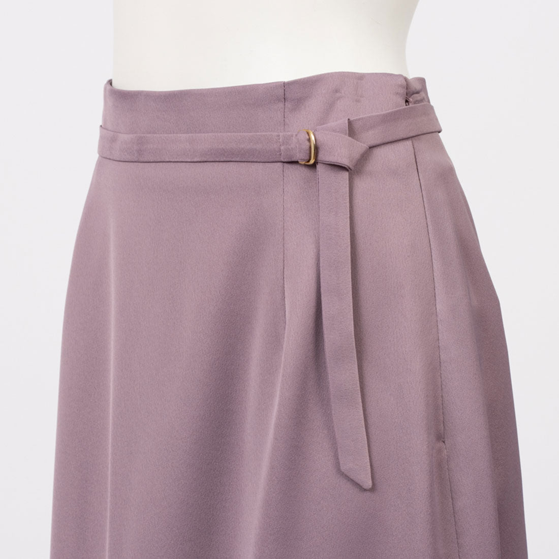 トーナル TONAL ハンマーサテンマキシスカート ベビーピンク