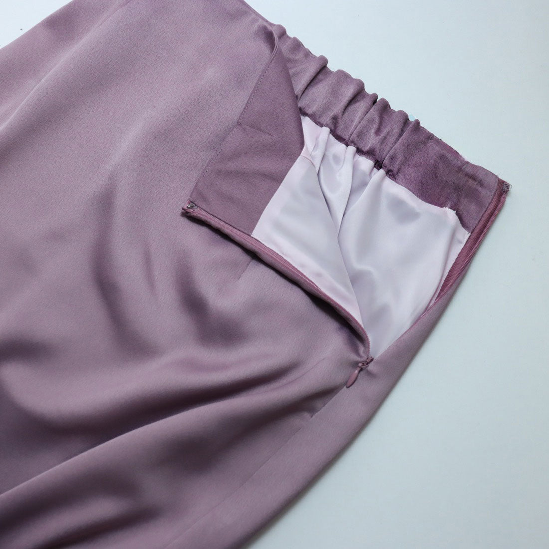 トーナル TONAL ハンマーサテンマキシスカート ベビーピンク