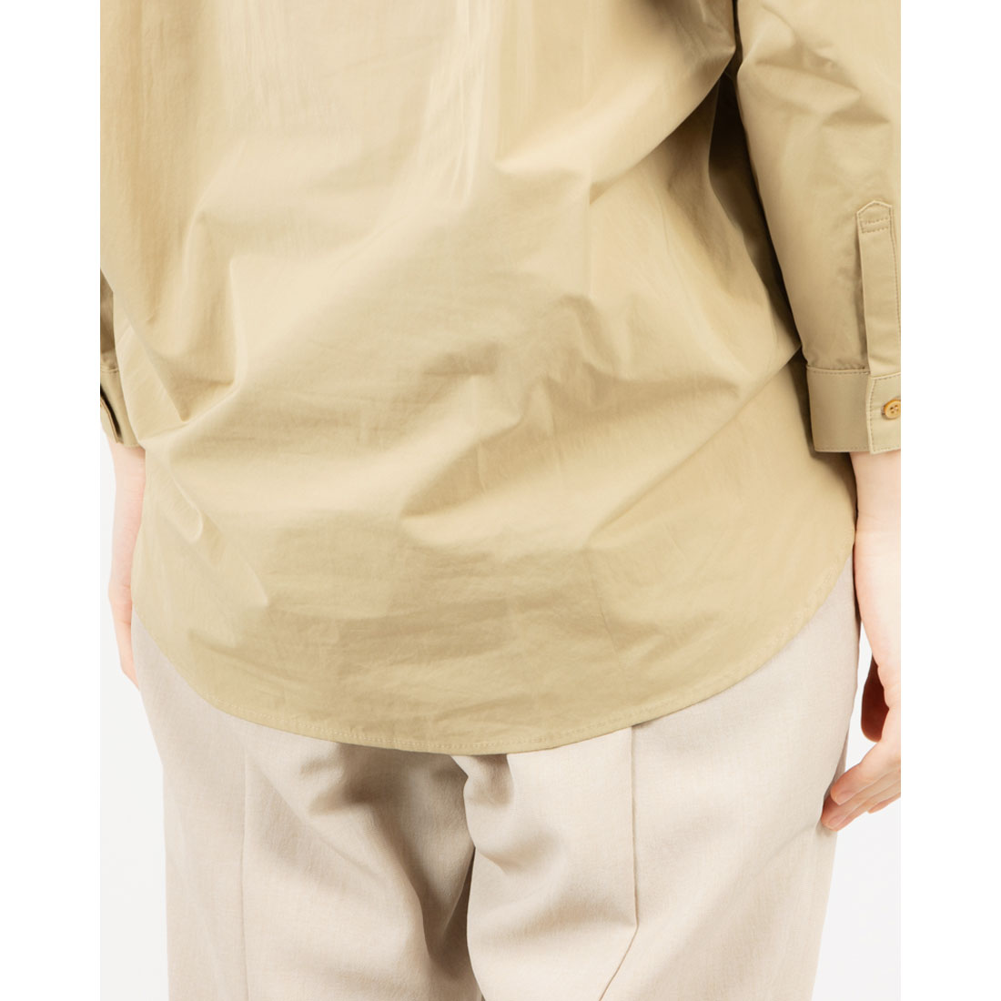 トーナル TONAL スキッパーシャツ ベージュ