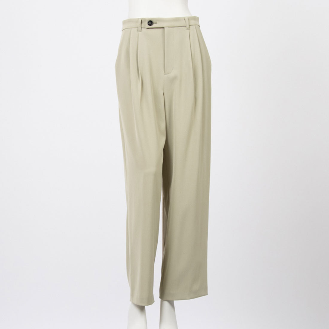 トーナル TONAL ツータックテーパードパンツ ライトグリーン