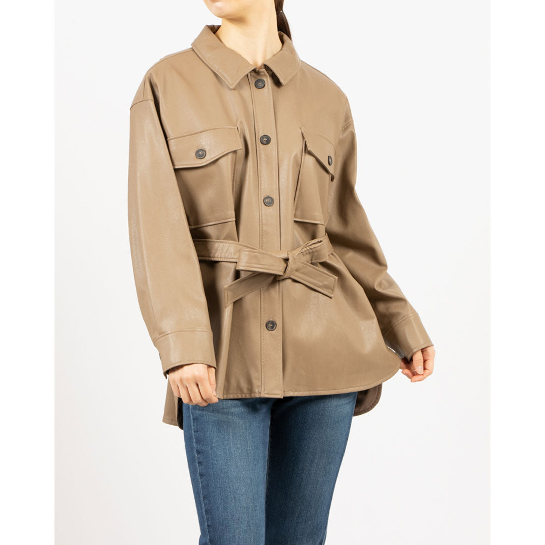 トーナル TONAL エコレザーCPOジャケット モカ