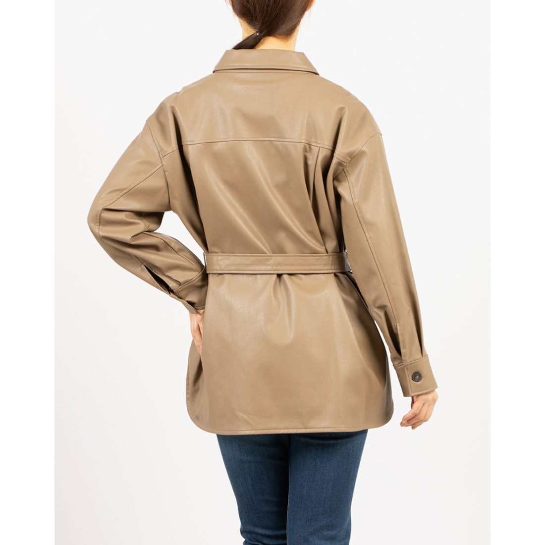 トーナル TONAL エコレザーCPOジャケット モカ