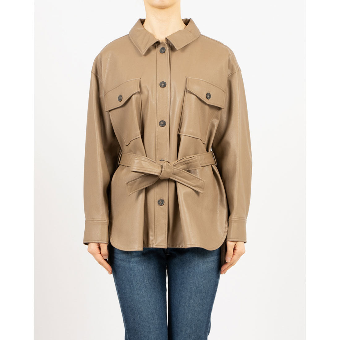トーナル TONAL エコレザーCPOジャケット モカ