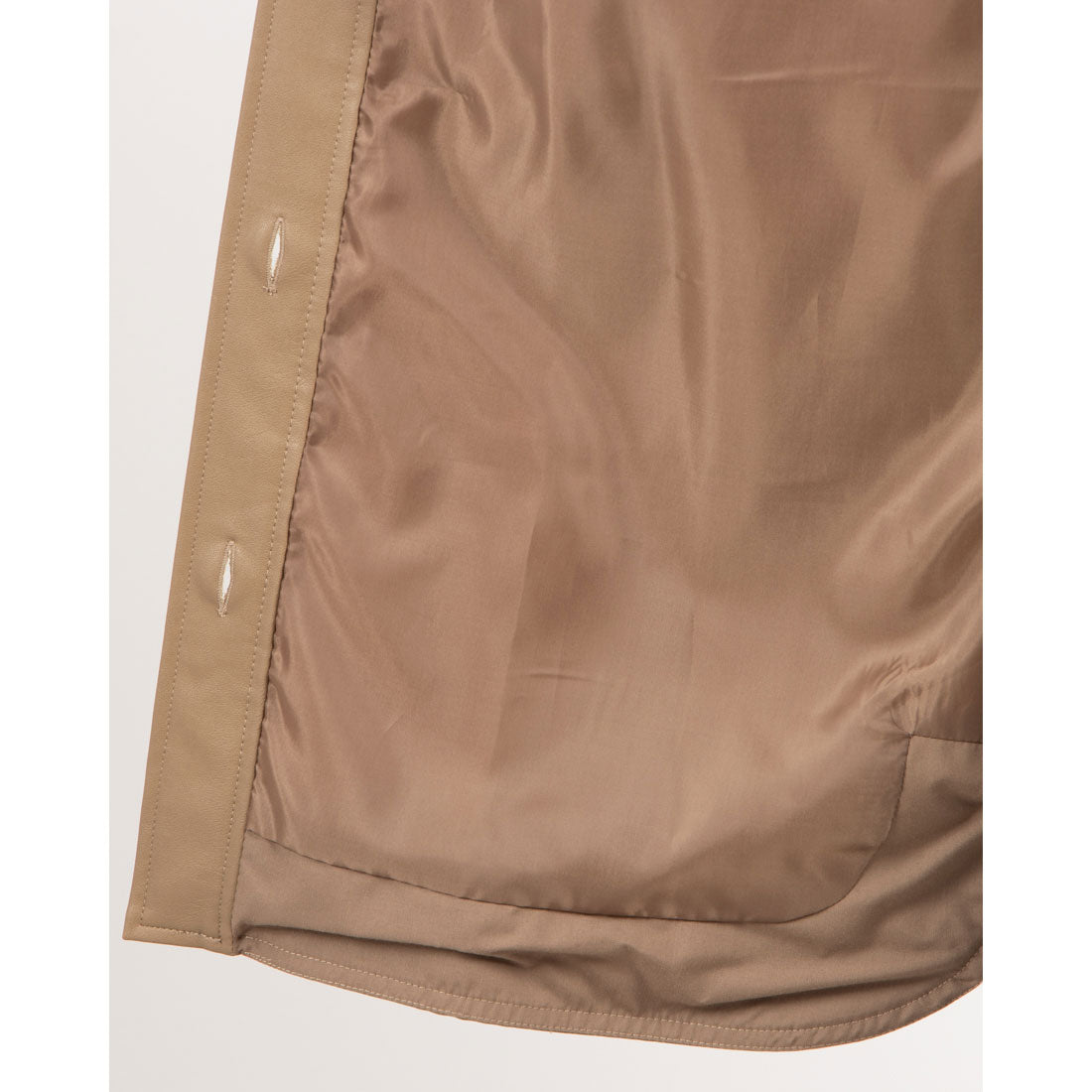 トーナル TONAL エコレザーCPOジャケット モカ