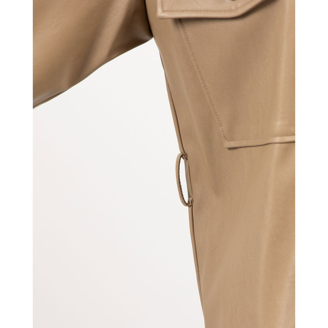 トーナル TONAL エコレザーCPOジャケット モカ