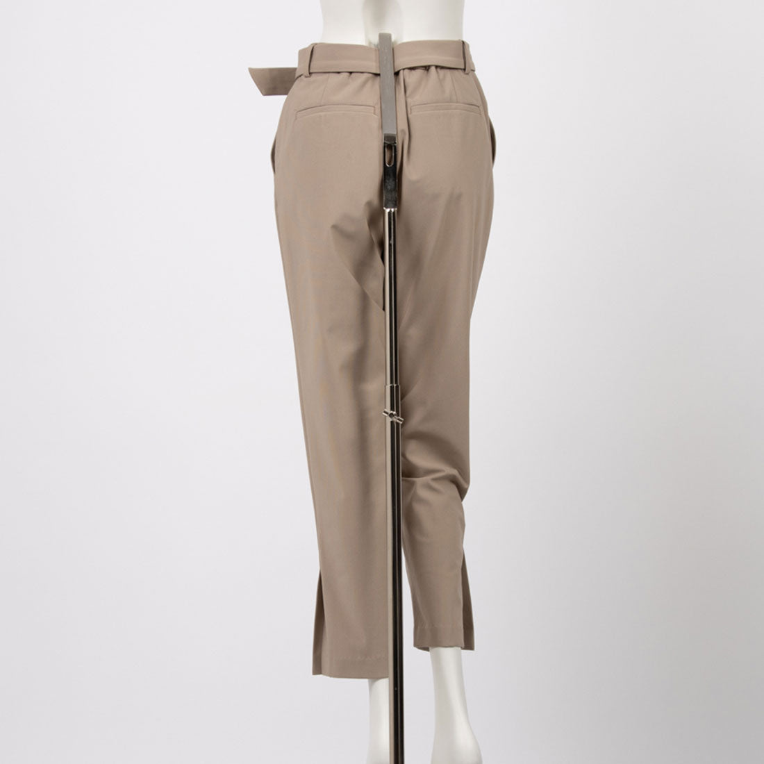 トーナル TONAL 裏起毛トリコットセンタープレススリムパンツ ミントグリーン