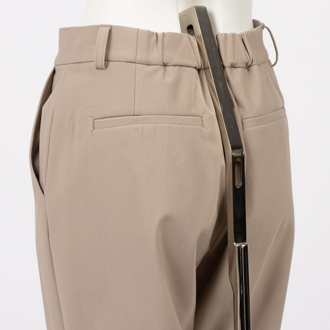 トーナル TONAL 裏起毛トリコットセンタープレススリムパンツ ミントグリーン