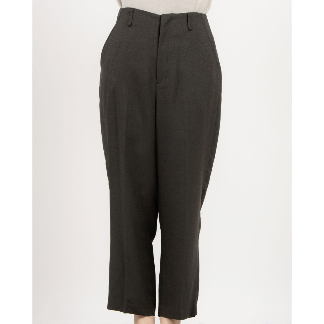 トーナル TONAL フェイクリネンペグトップパンツ ライトグレー