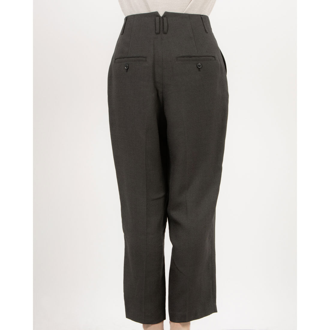 トーナル TONAL フェイクリネンペグトップパンツ ライトグレー