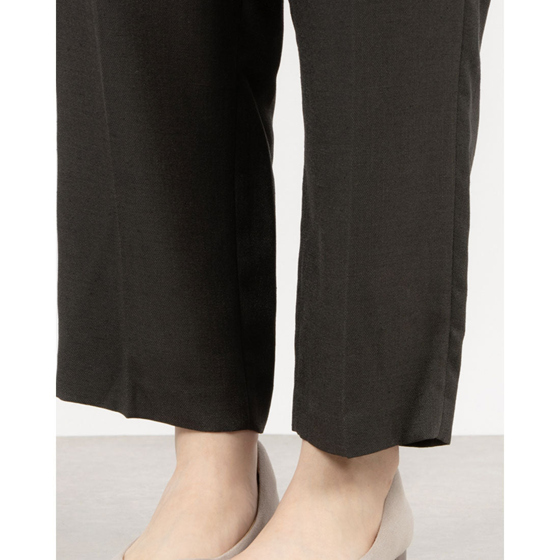 トーナル TONAL フェイクリネンペグトップパンツ ライトグレー