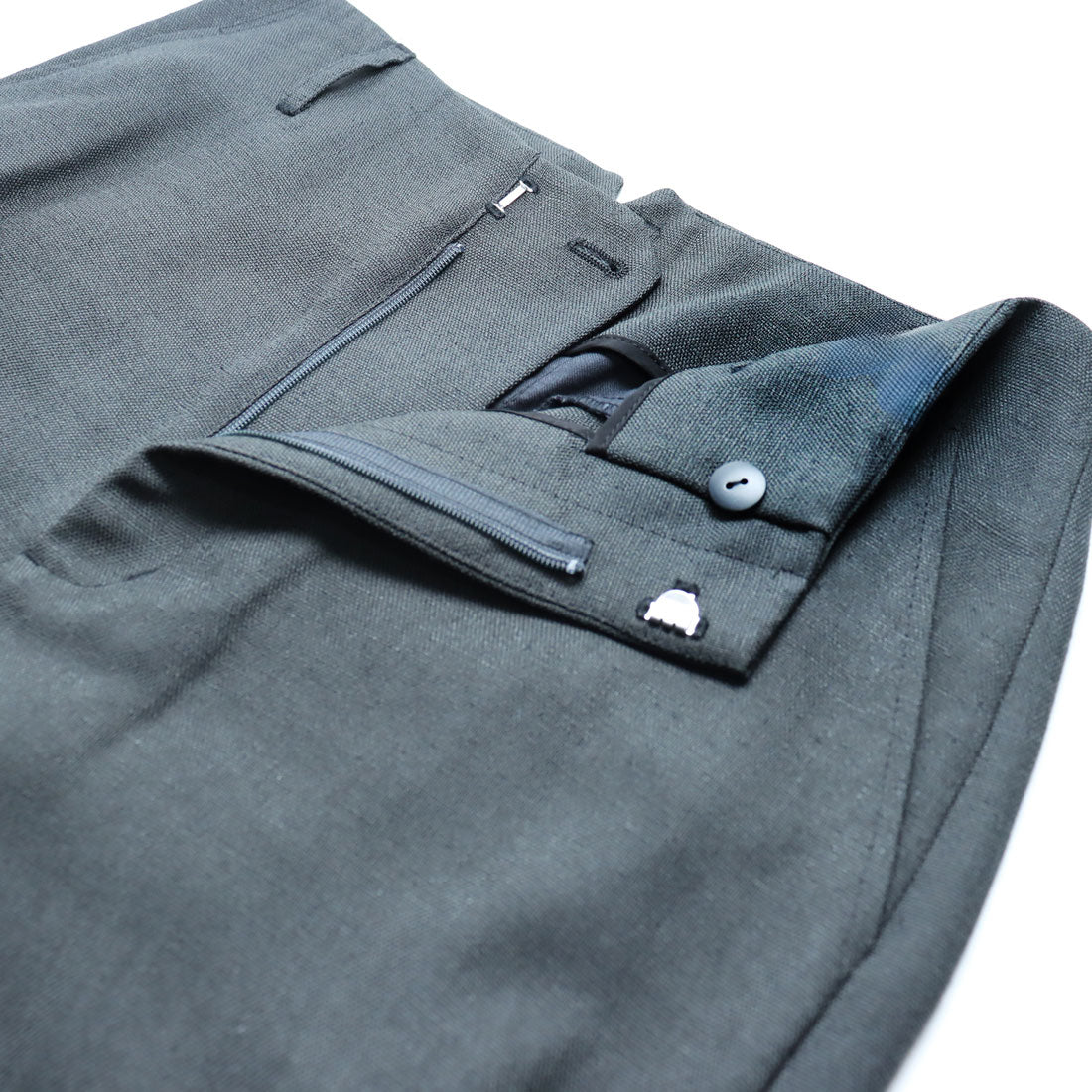 トーナル TONAL フェイクリネンペグトップパンツ ライトグレー