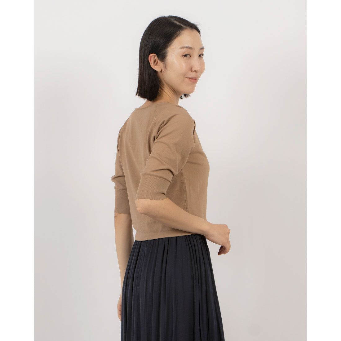 トーナル TONAL ショルダータックパールカーデ