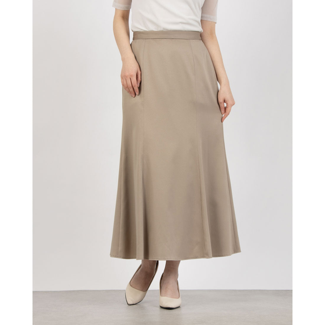 トーナル TONAL サテンフレアマーメイドスカート