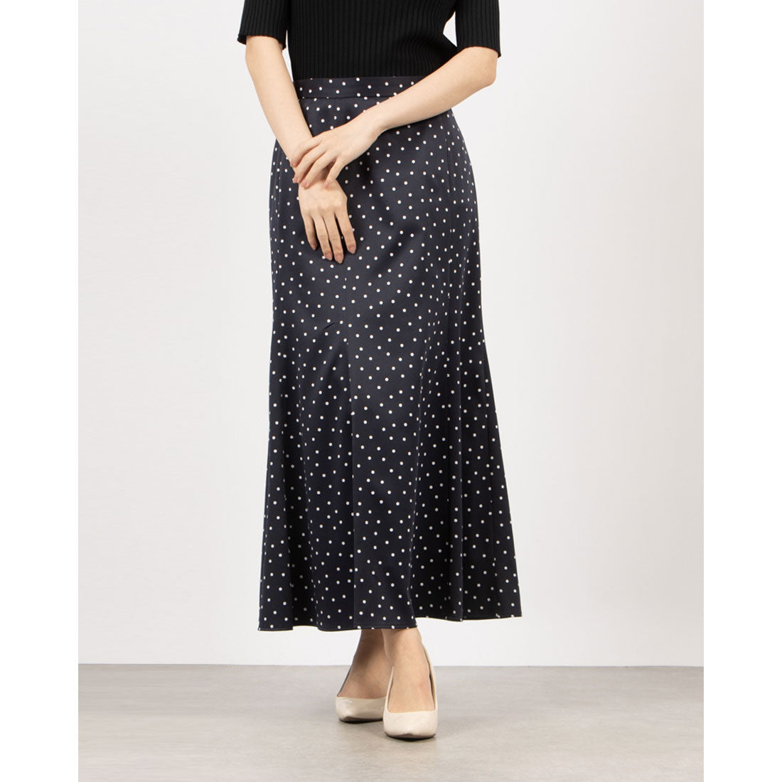 トーナル TONAL サテンフレアマーメイドスカート