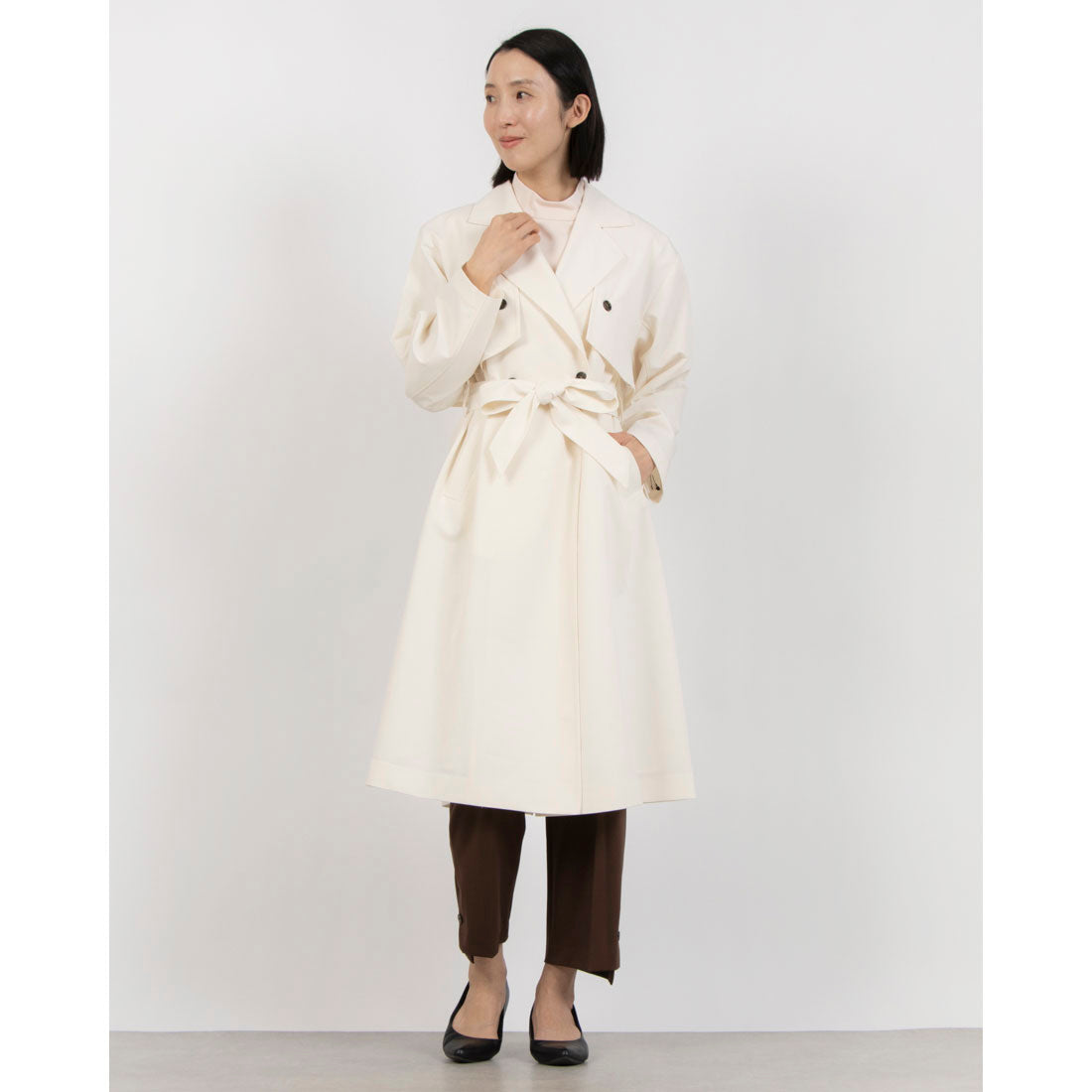 トーナル TONAL 2WAYトレンチコート （アイボリー） アイボリー