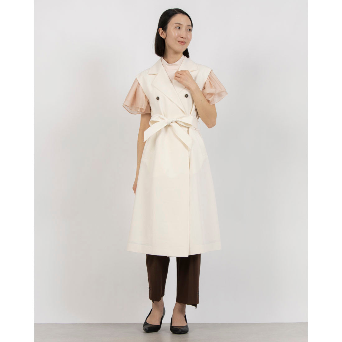 トーナル TONAL 2WAYトレンチコート （アイボリー） アイボリー