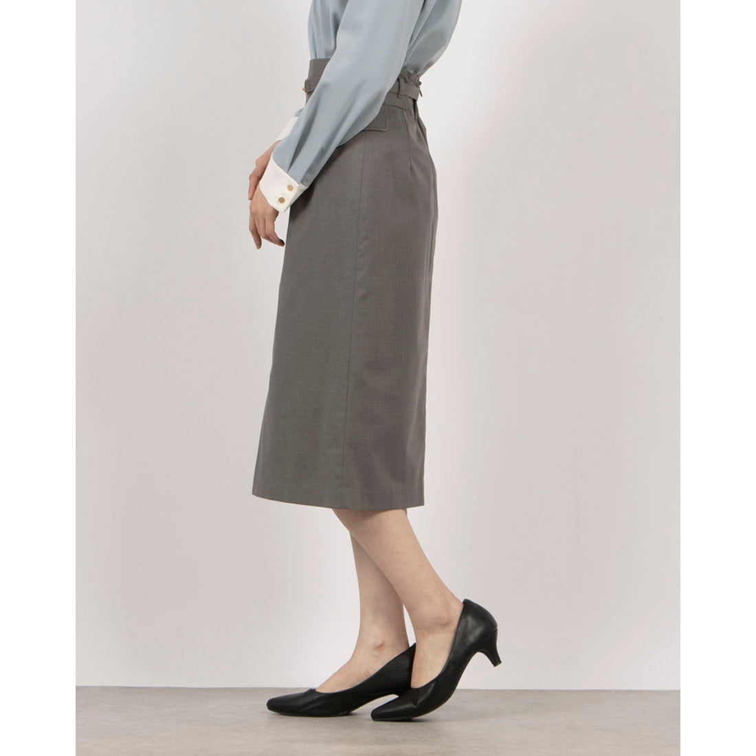 トーナル TONAL ビットベルトフラップタイトスカート