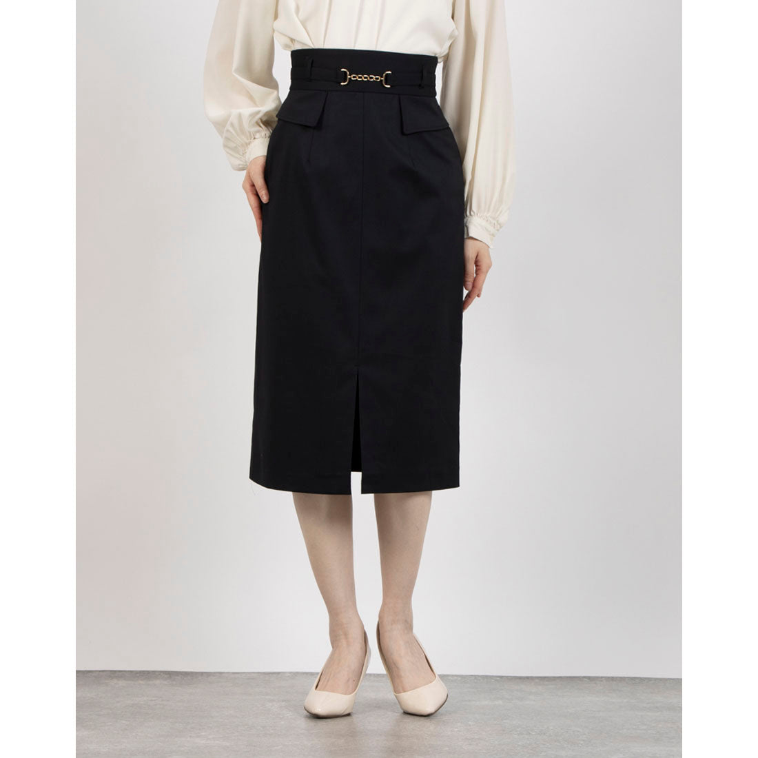 トーナル TONAL ビットベルトフラップタイトスカート