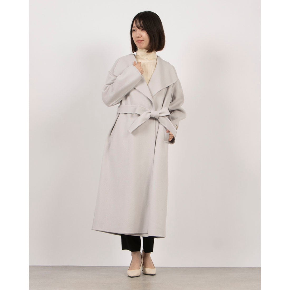 トーナル TONAL ウールリバービックカラーコート
