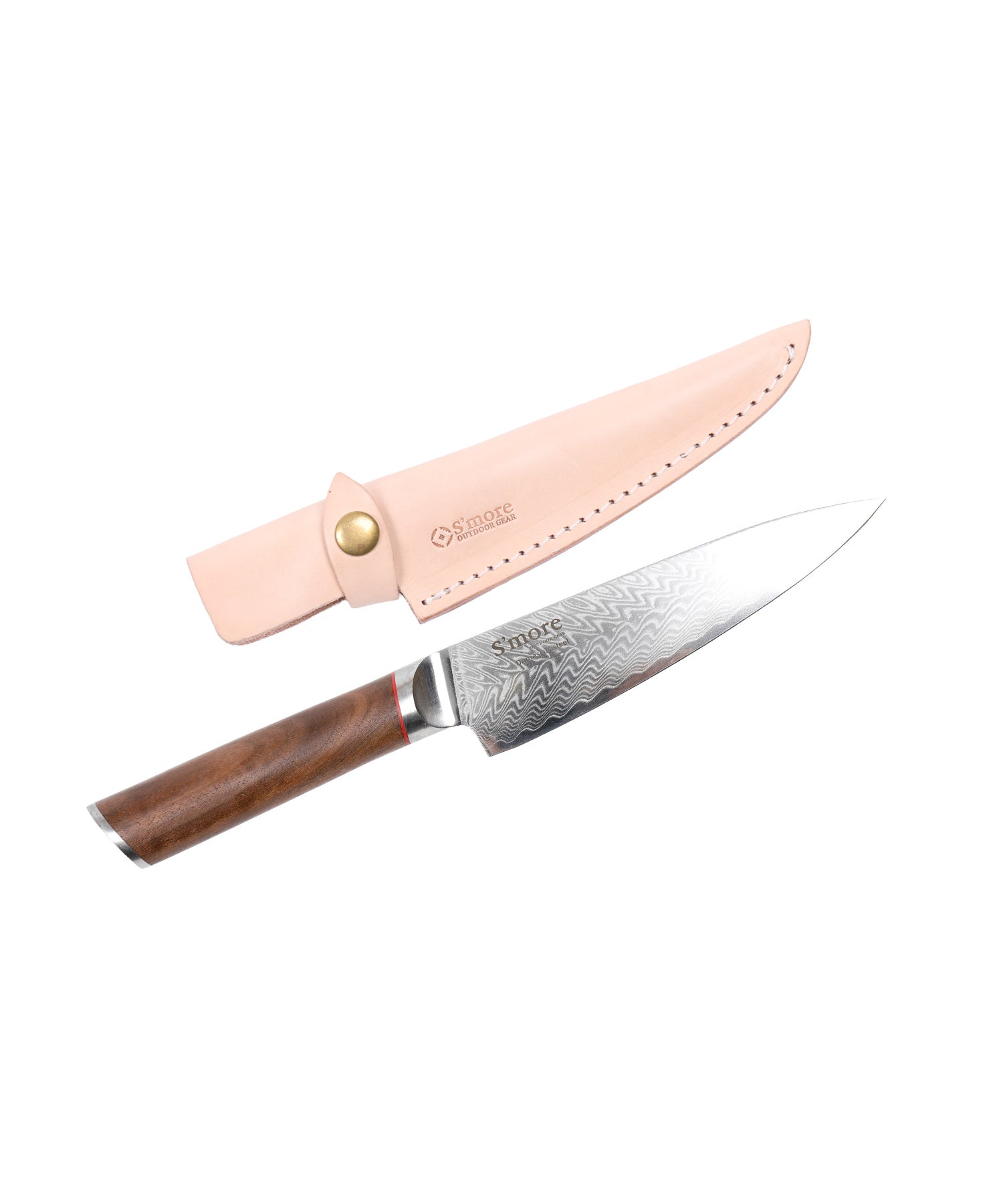 スモア S'more 【S'more / feast knife ( フィーストナイフ ) 】 包丁 ダマスカス ナイフ （ベージュ） ベージュ
