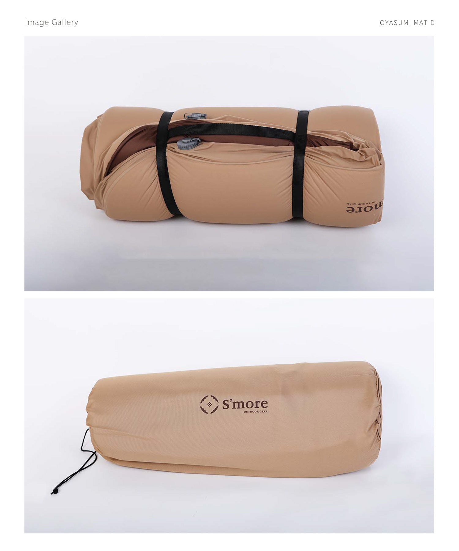 スモア S'more / 【OYASUMI MAT D 】折り畳み可能なキャンプ用マット（ベージュ） ベージュ