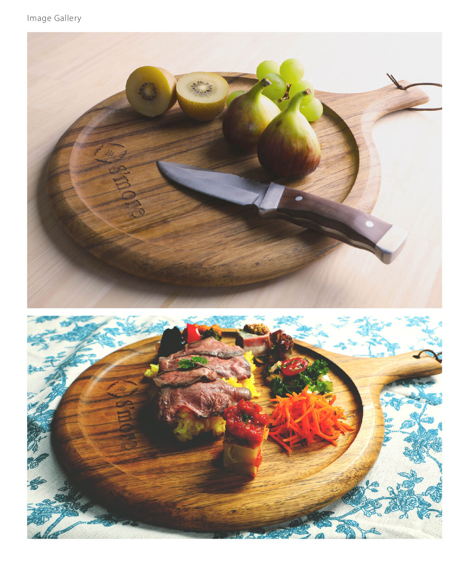 S'more S'more 【S'more / Cutting board of s'more】 Camp Cutting Board Wooden S'more Cutting Board Natural Acacia Camping Supplies Outdoor