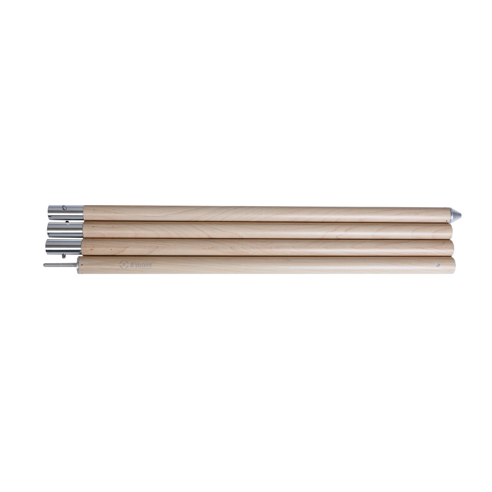 斯莫爾 S'more 【S'more / Alumi pole 2.4 woodi 】 鋁桿 2.4 木質 直徑28mm 高度120～240cm