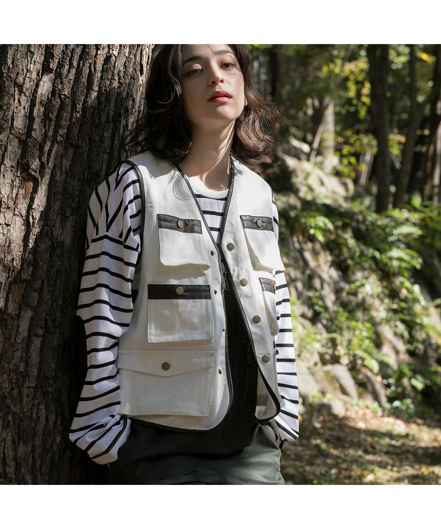 S'more S'more 【 S'more 】6POCKETS COTTON 100% VEST