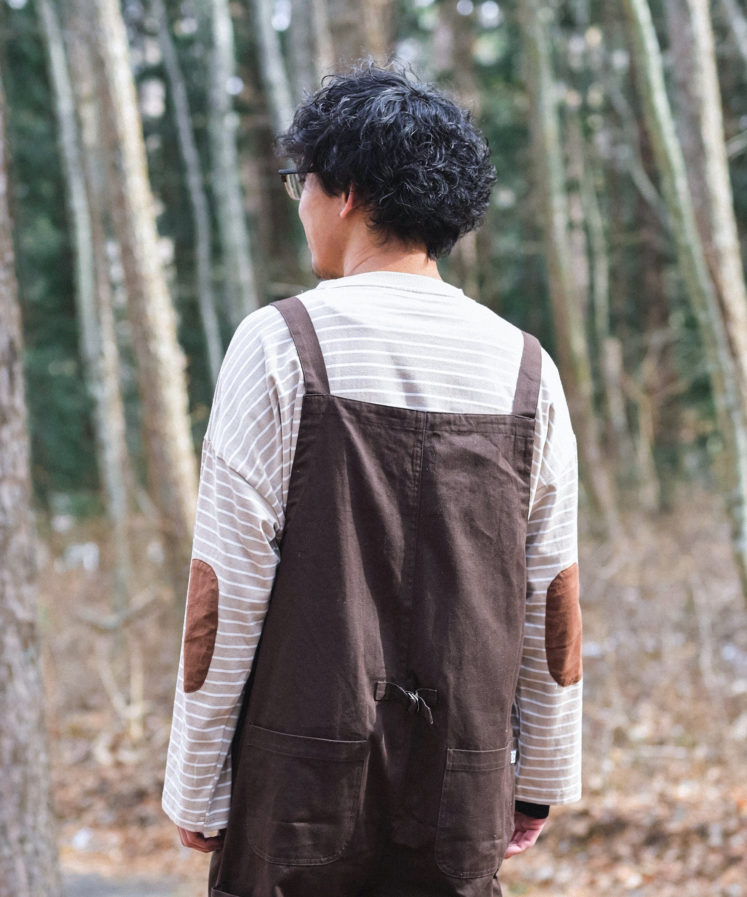 スモア S'more 【 S'more / BORDER POCKET L/S T SHIRTS 】 長袖tシャツ （ベージュ） ベージュ