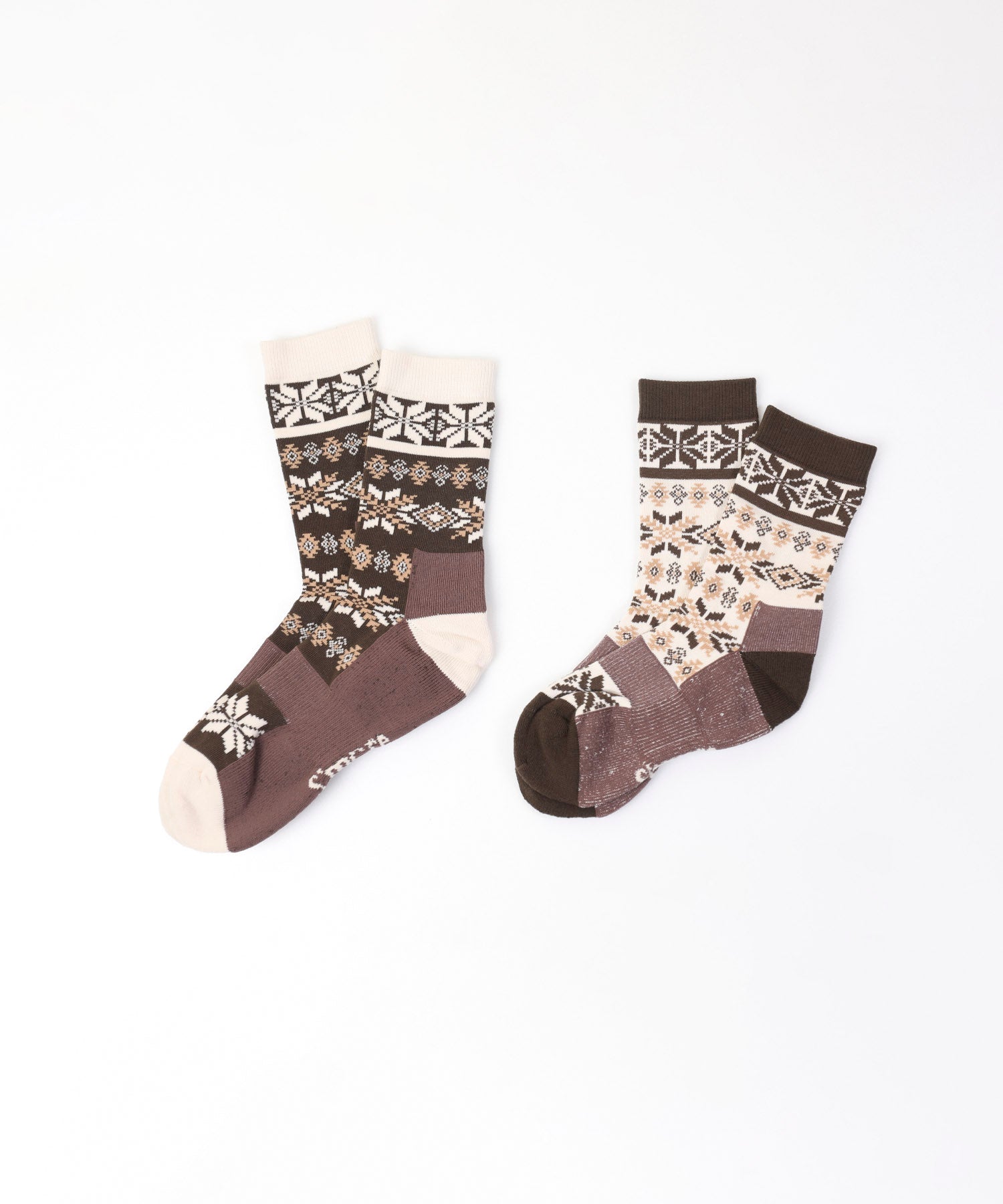 スモア S'more S'more/Nordic Pile Sole High Socks （ブラウン） ブラウン